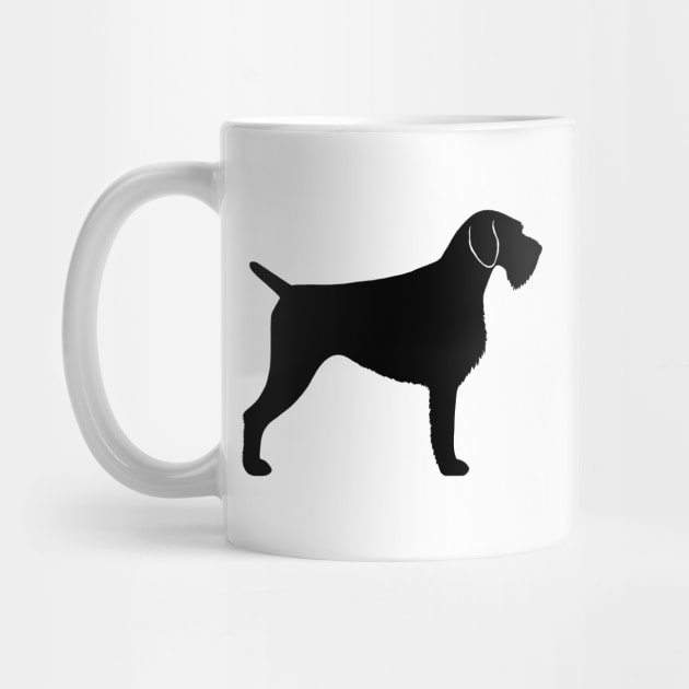 German Wirehaired Pointer Silhouette by Coffee Squirrel